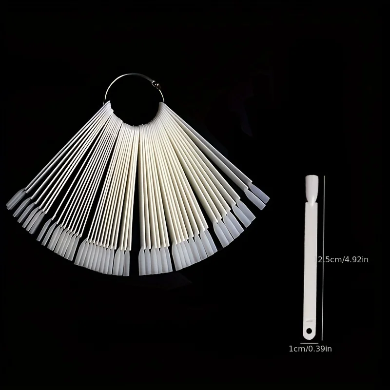 100 Tips Fan Shape Nail Swatch - Contour Palette Stick recension och pris